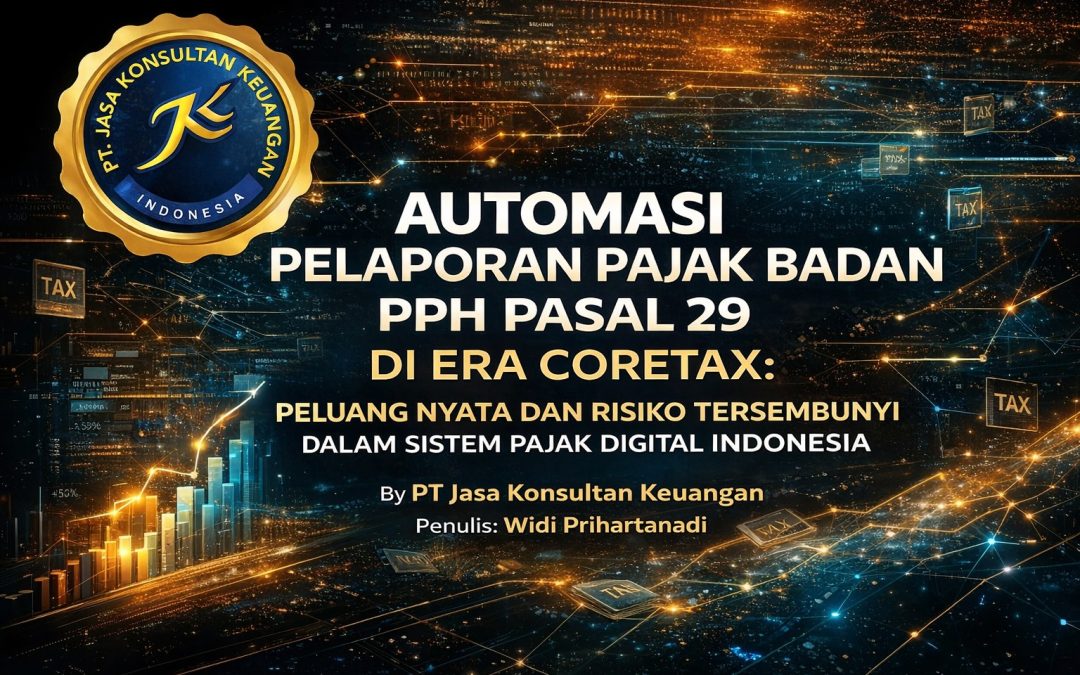 Automasi Pelaporan Pajak Badan Pph Pasal 29 Di Era Coretax: Peluang Nyata Dan Risiko Tersembunyi Dalam Sistem Pajak Digital Indonesia By Pt Jasa Konsultan Keuangan Penulis: Widi Prihartanadi