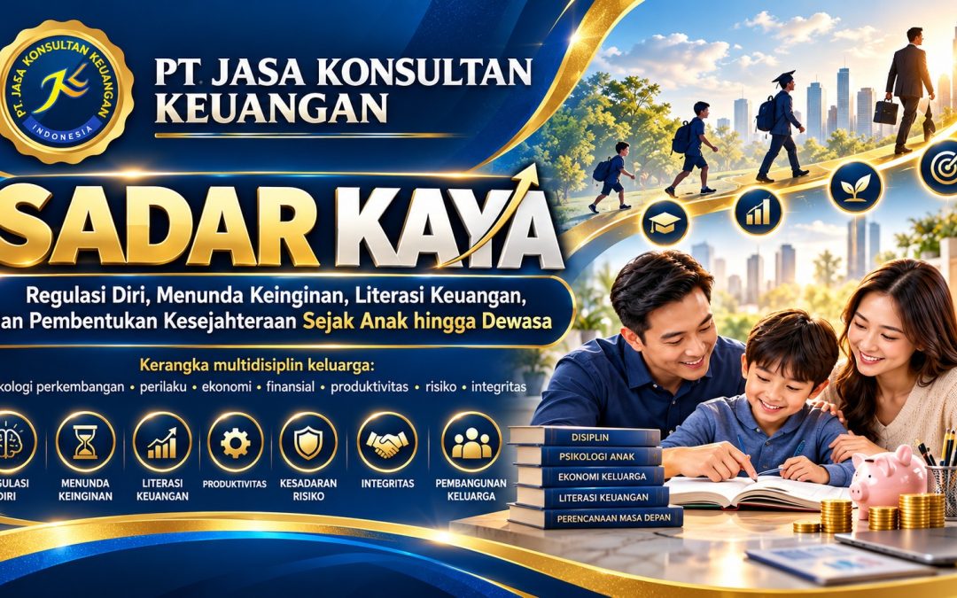 PT JASA KONSULTAN KEUANGAN SADAR KAYA Regulasi Diri, Menunda Keinginan, Literasi Keuangan, dan Pembentukan Kesejahteraan Sejak Anak hingga Dewasa