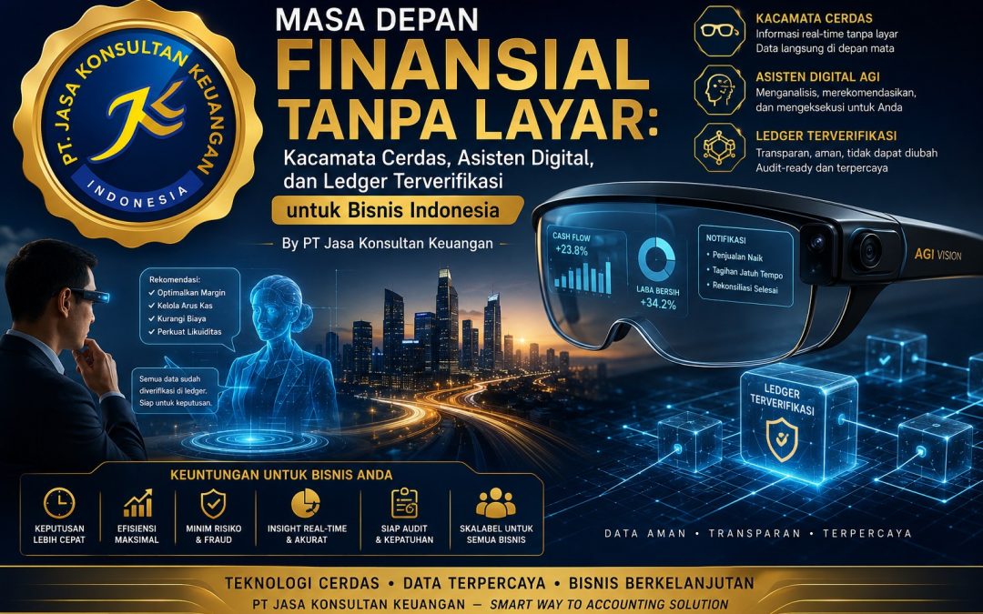 Masa Depan Finansial Tanpa Layar: Kacamata Cerdas, Asisten Digital, dan Ledger Terverifikasi untuk Bisnis Indonesia By PT Jasa Konsultan Keuangan 