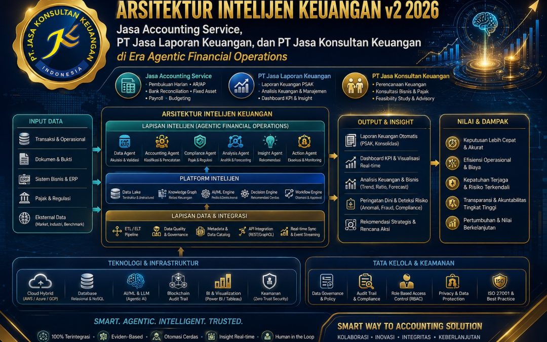 Arsitektur Intelijen Keuangan V2 2026 Jasa Accounting Service, PT Jasa Laporan Keuangan, dan PT Jasa Konsultan Keuangan di Era Agentic Financial Operations