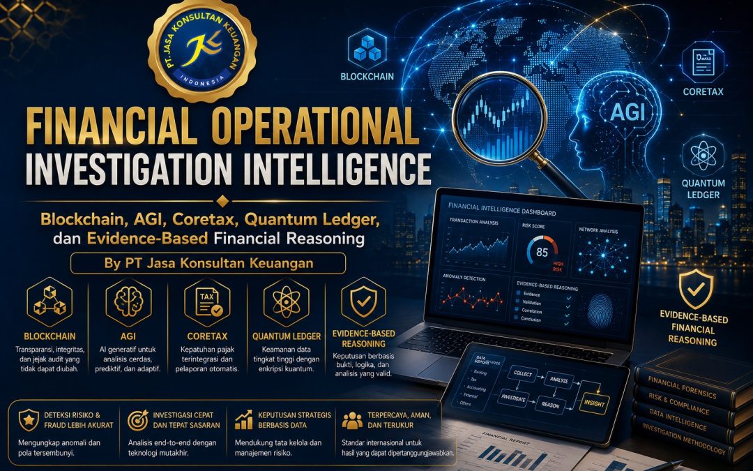 FINANCIAL OPERATIONAL INVESTIGATION INTELLIGENCE Tahap 10 dari 10 Blockchain, AGI, Coretax, Quantum Ledger, dan Evidence-Based Financial Reasoning By PT Jasa Konsultan Keuangan