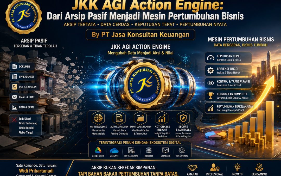 JKK AGI Action Engine: Dari Arsip Pasif Menjadi Mesin Pertumbuhan Bisnis By PT Jasa Konsultan Keuangan 