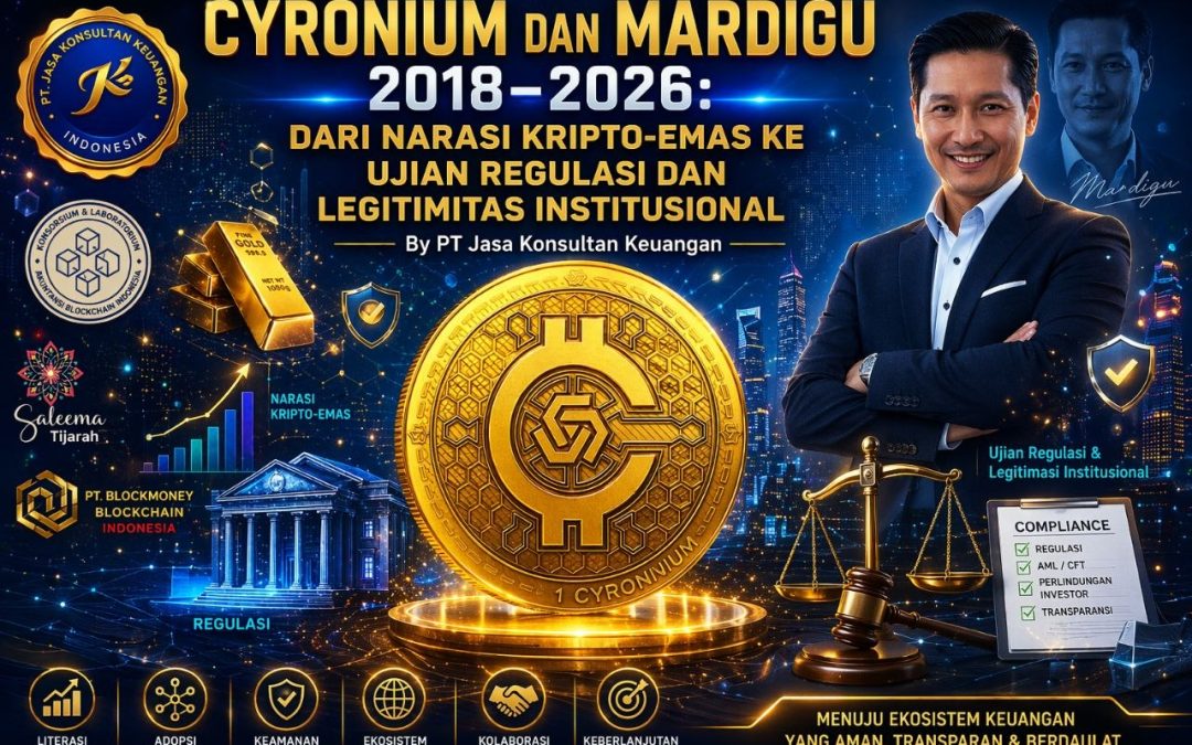 Cyronium dan Mardigu 2018–2026: Dari Narasi Kripto-Emas ke Ujian Regulasi dan Legitimitas Institusional By PT Jasa Konsultan Keuangan