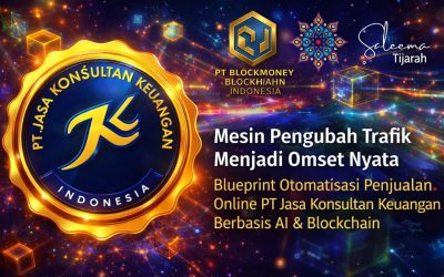 Mesin Pengubah Trafik Menjadi Omset Nyata Blueprint Otomatisasi Penjualan Online PT Jasa Konsultan Keuangan Berbasis AI & Blockchain