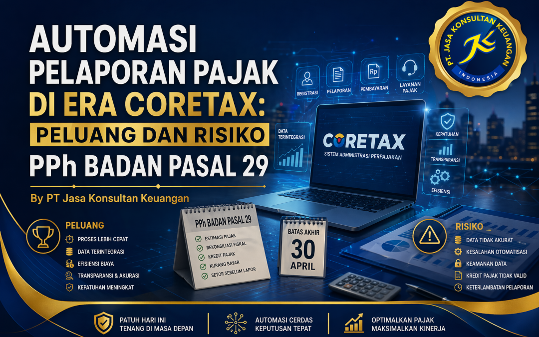 Automasi Pelaporan Pajak di Era Coretax: Peluang dan Risiko PPh Badan Pasal 29 By PT Jasa Konsultan Keuangan