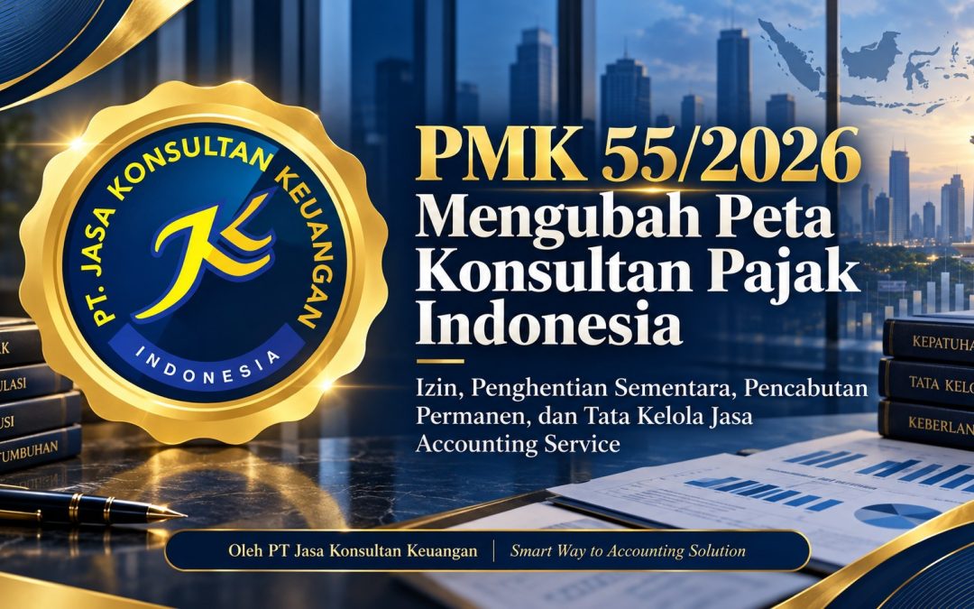 PMK 55/2026 Mengubah Peta Konsultan Pajak Indonesia Izin, Penghentian Sementara, Pencabutan Permanen, dan Tata Kelola Jasa Accounting Service Oleh PT Jasa Konsultan Keuangan | Smart Way to Accounting Solution