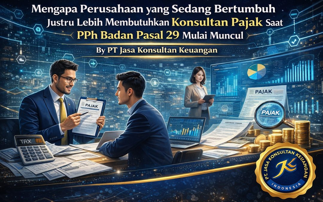 Mengapa Perusahaan yang Sedang Bertumbuh Justru Lebih Membutuhkan Konsultan Pajak Saat PPh Badan Pasal 29 Mulai Muncul  By PT Jasa Konsultan Keuangan