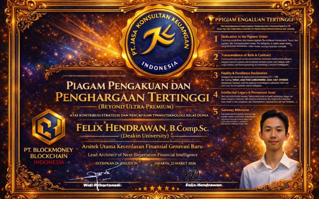 FELIX HENDRAWAN ARSITEKTUR FINANCIAL INTELLIGENCE SYSTEM DALAM ERA BLOCKCHAIN GOVERNANCE DAN AUTONOMOUS FINANCE OLEH PT JASA KONSULTAN KEUANGAN