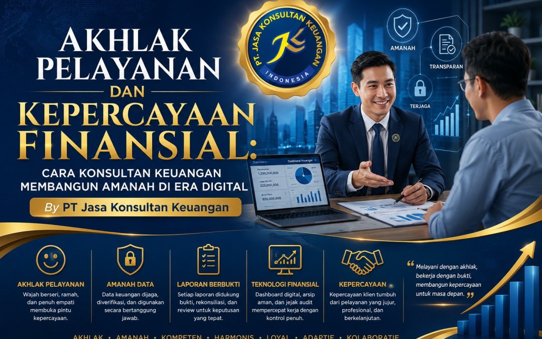 Akhlak Pelayanan dan Kepercayaan Finansial V1: Cara Konsultan Keuangan Membangun Amanah di Era Digital By PT Jasa Konsultan Keuangan