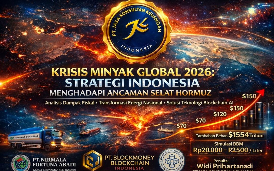 KRISIS MINYAK GLOBAL 2026: STRATEGI INDONESIA MENGHADAPI ANCAMAN SELAT HORMUZ V2 ANALISIS DAMPAK FISKAL, TRANSFORMASI ENERGI, DAN SOLUSI TEKNOLOGI BLOCKCHAIN-AI UNTUK KETAHANAN NASIONAL PENULIS: WIDI PRIHARTANADI PT JASA KONSULTAN KEUANGAN