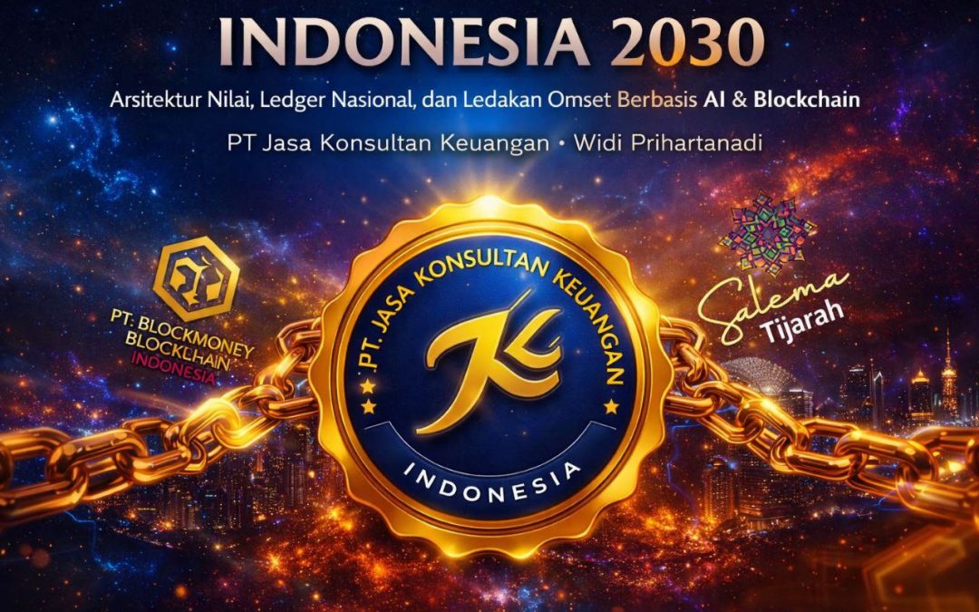 Indonesia 2030: Arsitektur Nilai, Ledger Nasional, dan Ledakan Omset Berbasis AI & Blockchain By PT Jasa Konsultan Keuangan — Widi Prihartanadi