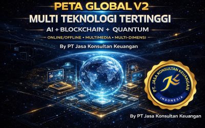 PETA GLOBAL V2 MULTI TEKNOLOGI TERTINGGI AI + BLOCKCHAIN + QUANTUM + ONLINE/OFFLINE + MULTIMEDIA + MULTI-DIMENSI BY PT JASA KONSULTAN KEUANGAN