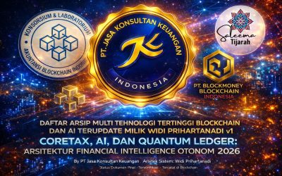 DAFTAR ARSIP MULTI TEHNOLOGI TERTINGGI BLOCKCHAIN DAN AI TERUPDATE MILIK WIDI PRIHARTANADI V2 CORETAX, AI, DAN QUANTUM LEDGER: ARSITEKTUR FINANCIAL INTELLIGENCE OTONOM 2026 – DARI ACCOUNTING SERVICE MENUJU SISTEM KEUANGAN BERDAULAT DIGITAL BY PT JASA KONSULTAN KEUANGAN ARSITEK SISTEM: WIDI PRIHARTANADI