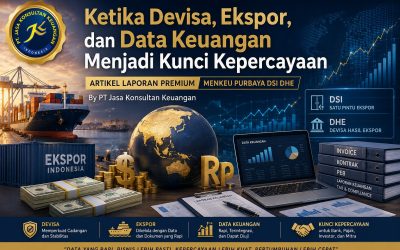 Ketika Devisa, Ekspor, dan Data Keuangan Menjadi Kunci Kepercayaan Artikel Laporan Premium Menkeu Purbaya DSI DHE By PT Jasa Konsultan Keuangan