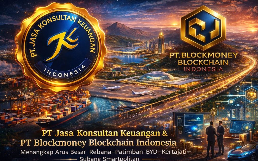 PT Jasa Konsultan Keuangan & PT Blockmoney Blockchain Indonesia Menangkap Arus Besar Rebana–Patimban–BYD–Kertajati–Subang Smartpolitan