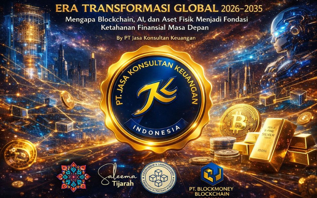 ERA TRANSFORMASI GLOBAL 2026–2035 MENGAPA BLOCKCHAIN, AI, DAN ASET FISIK MENJADI FONDASI KETAHANAN FINANSIAL MASA DEPAN BY PT JASA KONSULTAN KEUANGAN