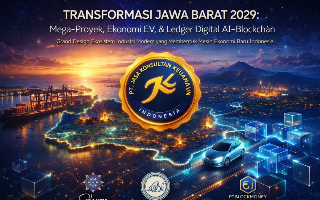 TRANSFORMASI JAWA BARAT 2029: Mega-Proyek, Ekonomi EV, & Ledger Digital AI–Blockchain Grand Design Ekosistem Industri Modern yang Membentuk Mesin Ekonomi Baru Indonesia By PT Jasa Konsultan Keuangan