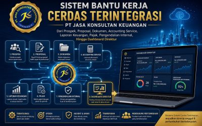 Sistem Bantu Kerja Cerdas Terintegrasi PT Jasa Konsultan Keuangan Dari Prospek, Proposal, Dokumen, Accounting Service, Laporan Keuangan, Pajak, Pengendalian Internal, Hingga Dashboard Direktur