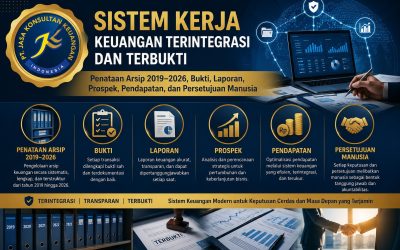 Sistem Kerja Keuangan Terintegrasi dan Terbukti Penataan Arsip 2019–2026, Bukti, Laporan, Prospek, Pendapatan, dan Persetujuan Manusia By PT Jasa Konsultan Keuangan
