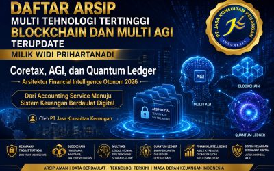 DAFTAR ARSIP MULTI TEHNOLOGI TERTINGGI BLOCKCHAIN DAN MULTI AGI TERUPDATE MILIK WIDI PRIHARTANADI Coretax, AGI, dan Quantum Ledger Arsitektur Financial Intelligence Otonom 2026 Dari Accounting Service Menuju Sistem Keuangan Berdaulat Digital Oleh PT Jasa Konsultan Keuangan