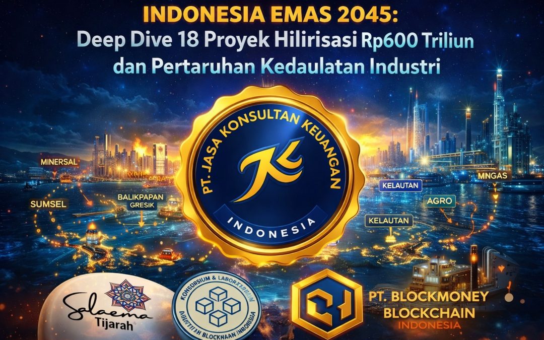 INDONESIA EMAS 2045: DEEP DIVE 18 PROYEK HILIRISASI RP600 TRILIUN DAN PERTARUHAN KEDAULATAN INDUSTRI BY PT JASA KONSULTAN KEUANGAN