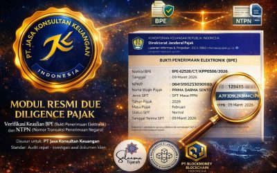 MODUL RESMI DUE DILIGENCE PAJAK VERIFIKASI KEASLIAN BPE (BUKTI PENERIMAAN ELEKTRONIK) DAN NTPN (NOMOR TRANSAKSI PENERIMAAN NEGARA) PANDUAN PROFESIONAL – AUDIT AWAL DOKUMEN PAJAK DISUSUN UNTUK: PT JASA KONSULTAN KEUANGAN STANDAR: AUDIT CEPAT – INVESTIGASI AWAL DOKUMEN KLIEN