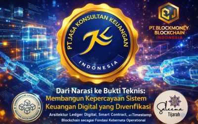 Dari Narasi ke Bukti Teknis: Membangun Kepercayaan Sistem Keuangan Digital yang Dapat Diverifikasi Arsitektur Ledger Digital, Smart Contract, dan Timestamp Blockchain sebagai Fondasi Kebenaran Operasional By PT Jasa Konsultan Keuangan