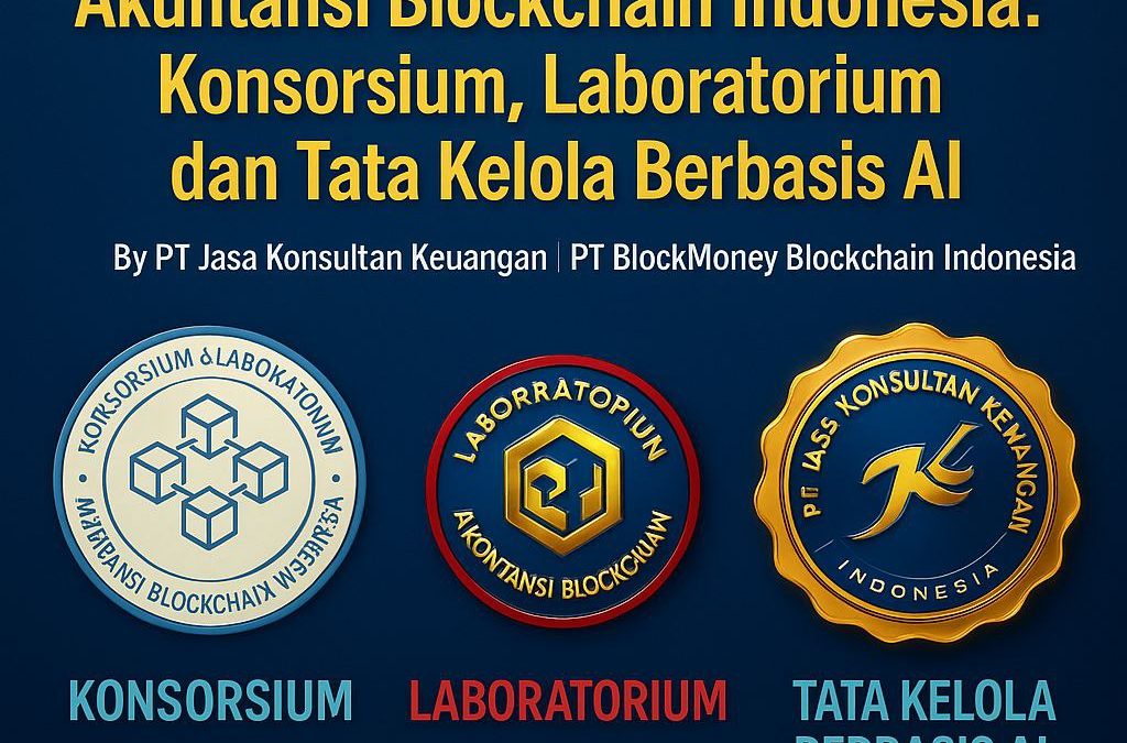 MEMBANGUN FONDASI NASIONAL AKUNTANSI BLOCKCHAIN INDONESIA: KONSORSIUM, LABORATORIUM, DAN TATA KELOLA BERBASIS AI BY PT JASA KONSULTAN KEUANGAN | PT BLOCKMONEY BLOCKCHAIN INDONESIA