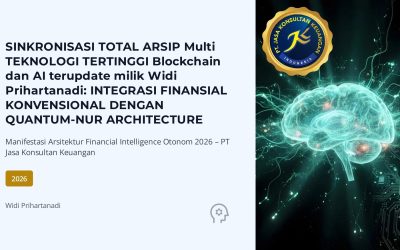 SINKRONISASI TOTAL ARSIP MULTI TEKNOLOGI TERTINGGI BLOCKCHAIN DAN AI TERUPDATE MILIK WIDI PRIHARTANADI: INTEGRASI FINANSIAL KONVENSIONAL DENGAN QUANTUM-NUR ARCHITECTURE MANIFESTASI ARSITEKTUR FINANCIAL INTELLIGENCE OTONOM 2026 – PT JASA KONSULTAN KEUANGAN