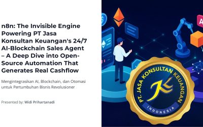 N8N: THE INVISIBLE ENGINE POWERING PT JASA KONSULTAN KEUANGAN’S 24/7 AI-BLOCKCHAIN SALES AGENT – A DEEP DIVE INTO OPEN – SOURCE AUTOMATION THAT GENERATES REAL CASHFLOW MENGINTEGRASIKAN AI, BLOCKCHAIN, DAN OTOMASI UNTUK PERTUMBUHAN BISNIS REVOLUSIONER PRESENTED BY: WIDI PRIHARTANADI